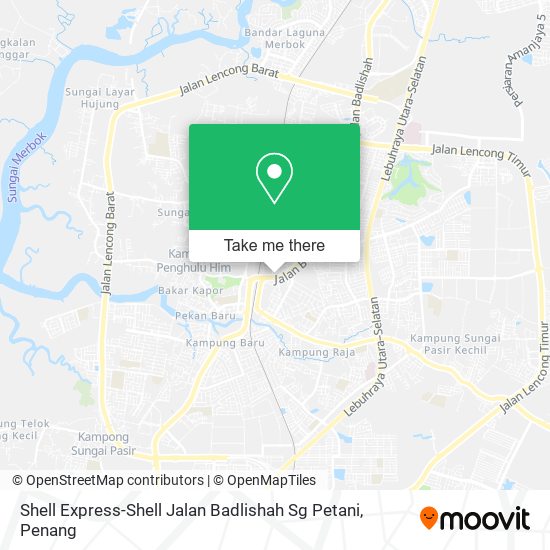 Peta Shell Express-Shell Jalan Badlishah Sg Petani