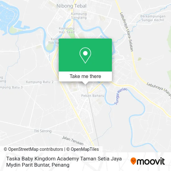 Peta Taska Baby Kingdom Academy Taman Setia Jaya Mydin Parit Buntar