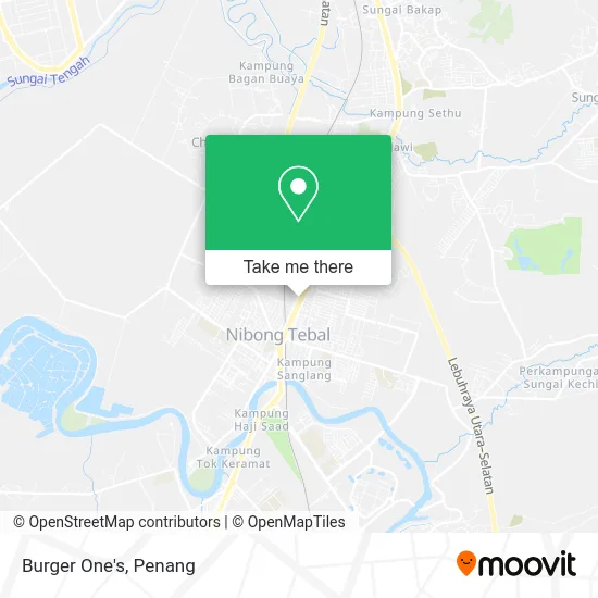 Burger One's map