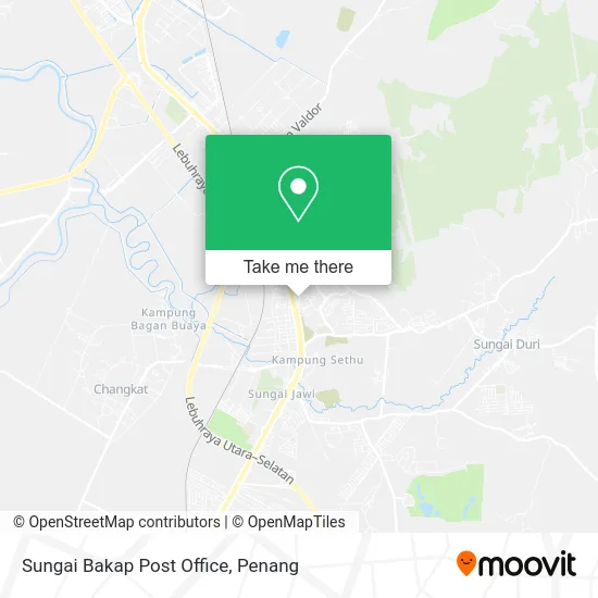 Sungai Bakap Post Office map