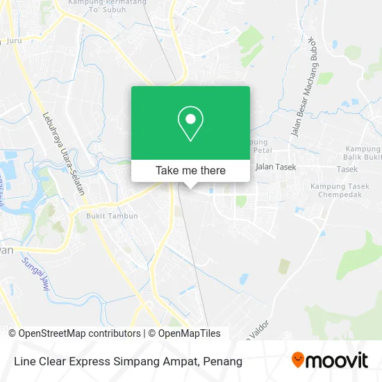 Line Clear Express Simpang Ampat map