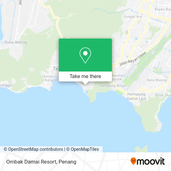 Ombak Damai Resort map