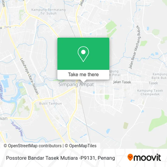 Posstore Bandar Tasek Mutiara -P9131 map