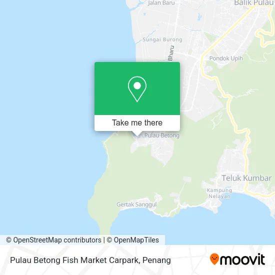 Pulau Betong Fish Market Carpark map