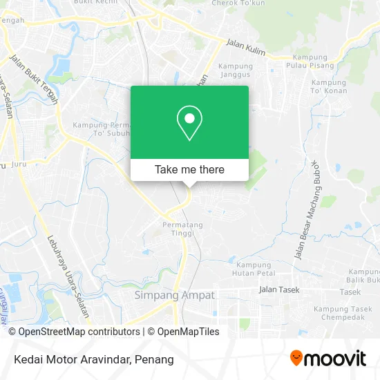 Peta Kedai Motor Aravindar