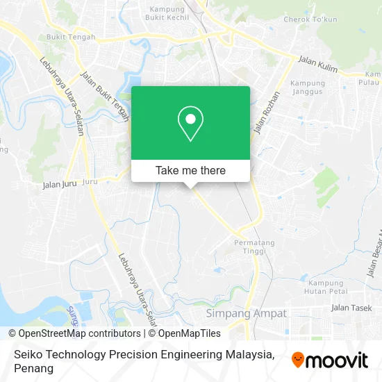Seiko Technology Precision Engineering Malaysia map