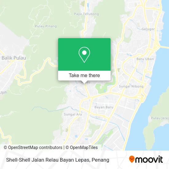 Shell-Shell Jalan Relau Bayan Lepas map