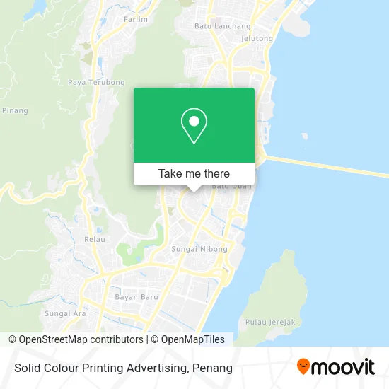 Solid Colour Printing Advertising map