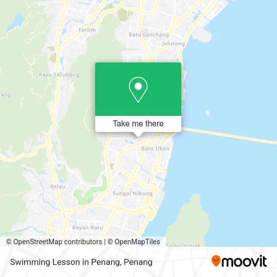 Swimming Lesson in Penang map