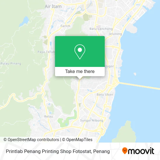 Printlab Penang Printing Shop Fotostat map