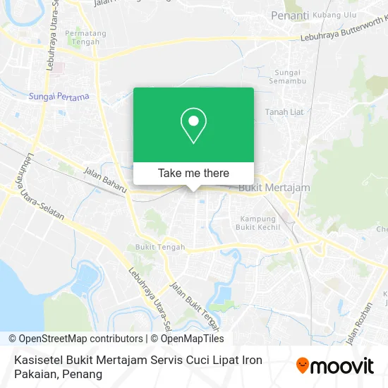 Peta Kasisetel Bukit Mertajam Servis Cuci Lipat Iron Pakaian