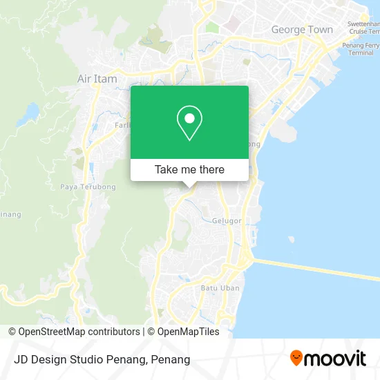 Peta JD Design Studio Penang