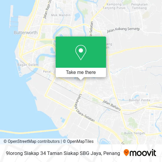 9lorong Siakap 34 Taman Siakap SBG Jaya map
