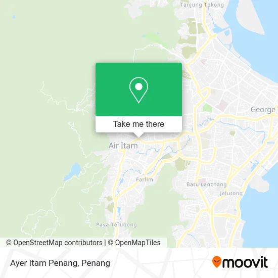 Ayer Itam Penang map