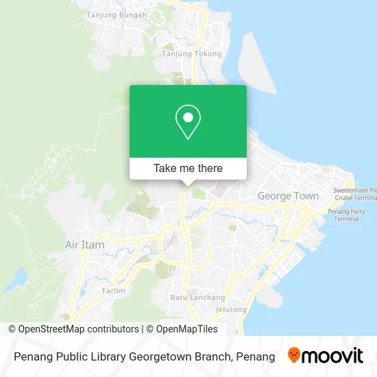 Penang Public Library Georgetown Branch map