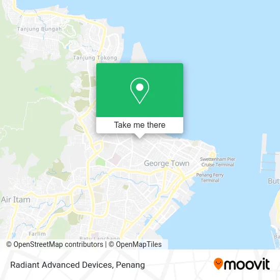 Radiant Advanced Devices map