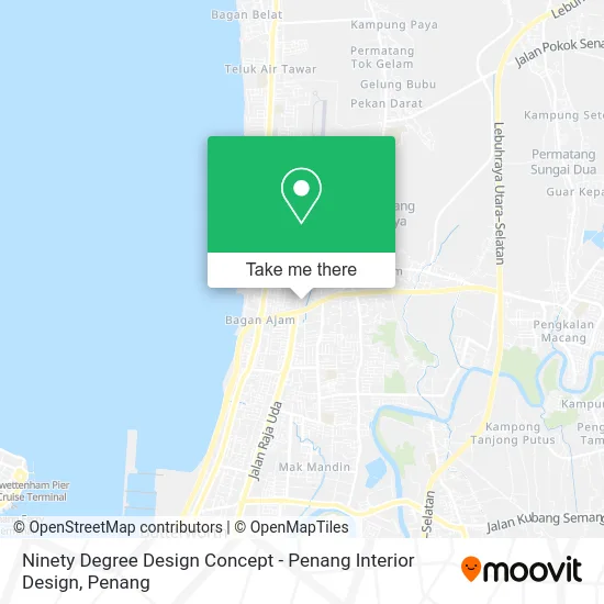 Ninety Degree Design Concept - Penang Interior Design map