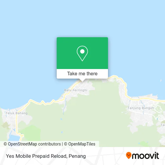 Yes Mobile Prepaid Reload map