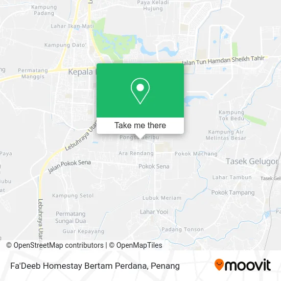 Fa'Deeb Homestay Bertam Perdana map