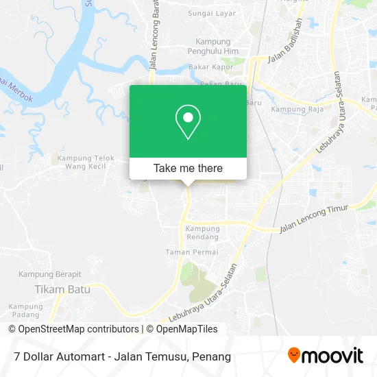 7 Dollar Automart - Jalan Temusu map