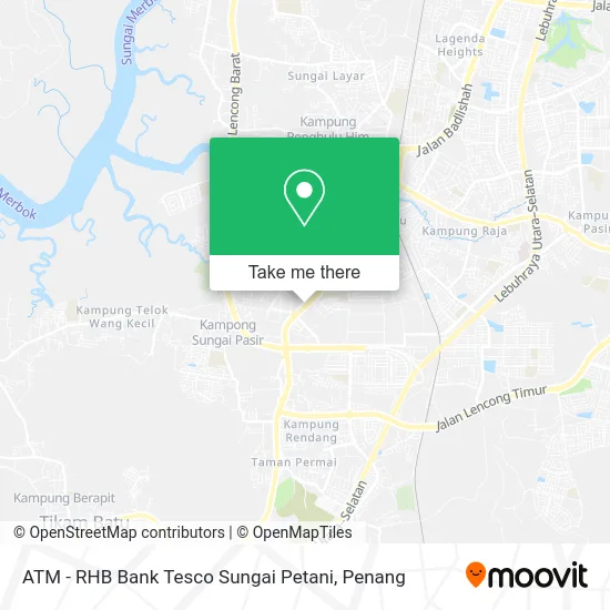ATM - RHB Bank Tesco Sungai Petani map