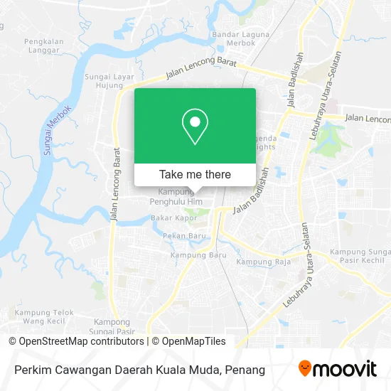 Perkim Cawangan Daerah Kuala Muda map