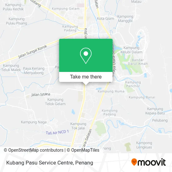 Kubang Pasu Service Centre map