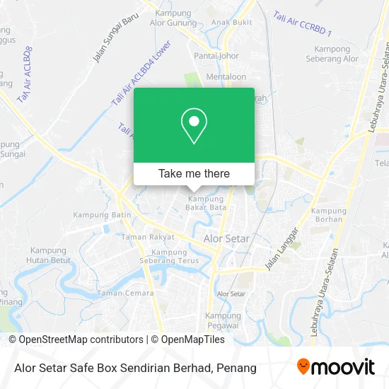 Alor Setar Safe Box Sendirian Berhad map