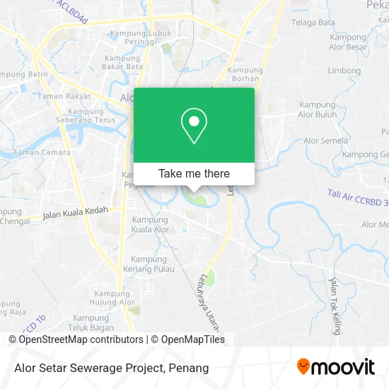 Alor Setar Sewerage Project map