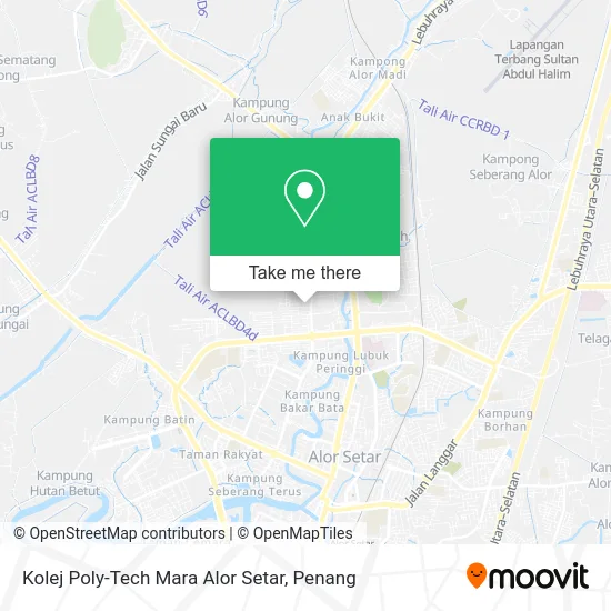 Kolej Poly-Tech Mara Alor Setar map