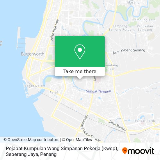 Peta Pejabat Kumpulan Wang Simpanan Pekerja (Kwsp), Seberang Jaya
