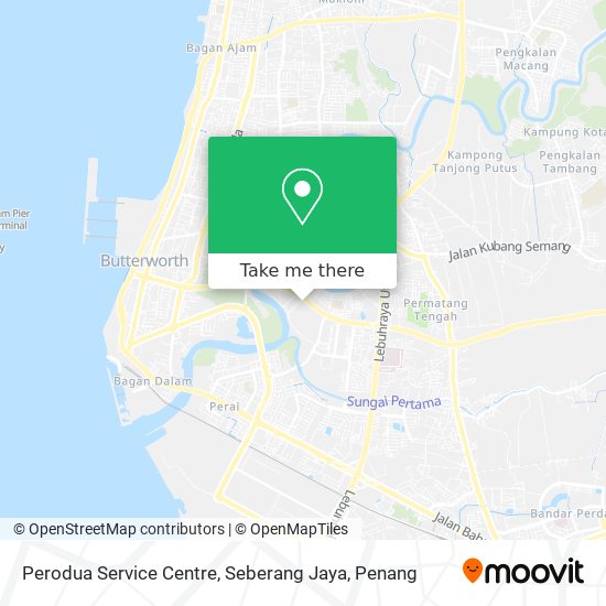 Peta Perodua Service Centre, Seberang Jaya