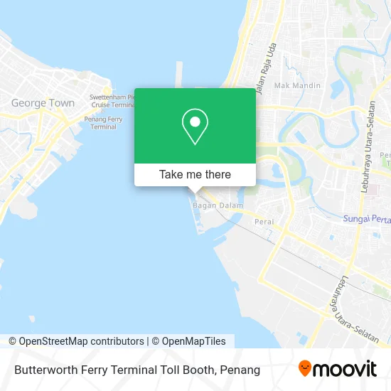 Butterworth Ferry Terminal Toll Booth map