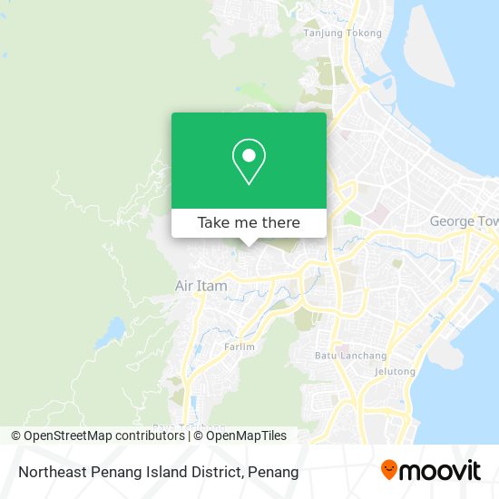 Northeast Penang Island District map