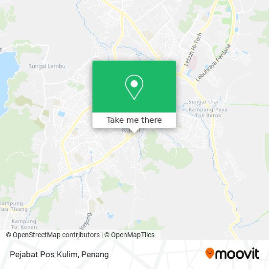 Pejabat Pos Kulim map