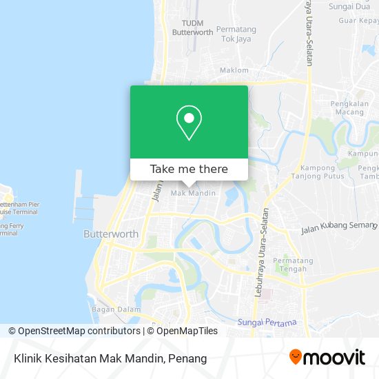 Klinik Kesihatan Mak Mandin map