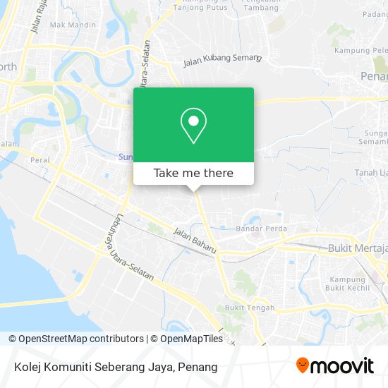 Kolej Komuniti Seberang Jaya map