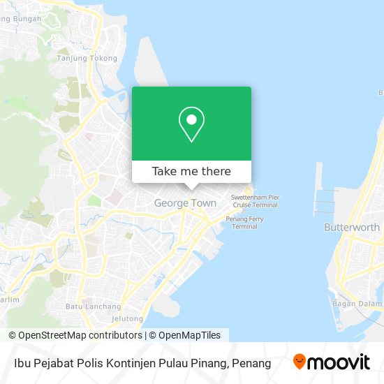 Peta Ibu Pejabat Polis Kontinjen Pulau Pinang