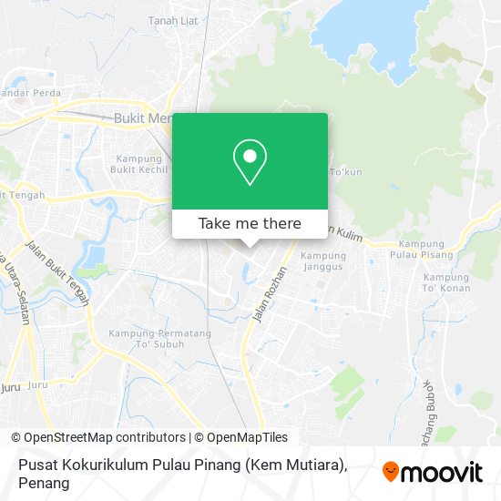 Pusat Kokurikulum Pulau Pinang (Kem Mutiara) map