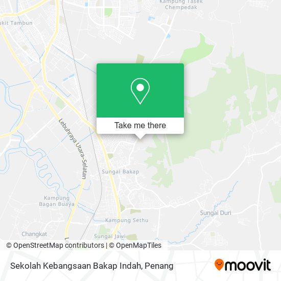 Sekolah Kebangsaan Bakap Indah map