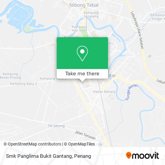 Smk Panglima Bukit Gantang map