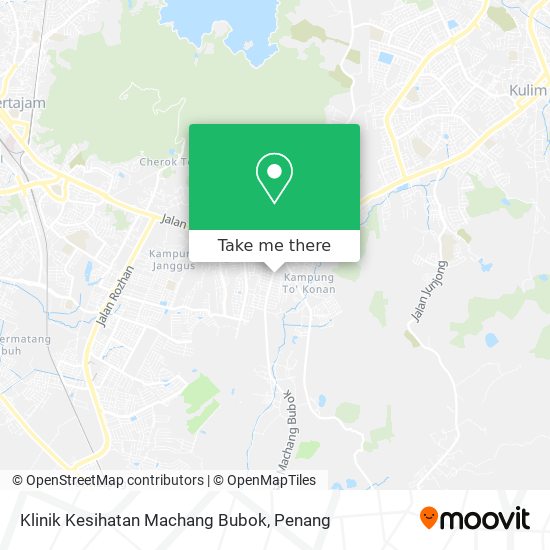 Klinik Kesihatan Machang Bubok map