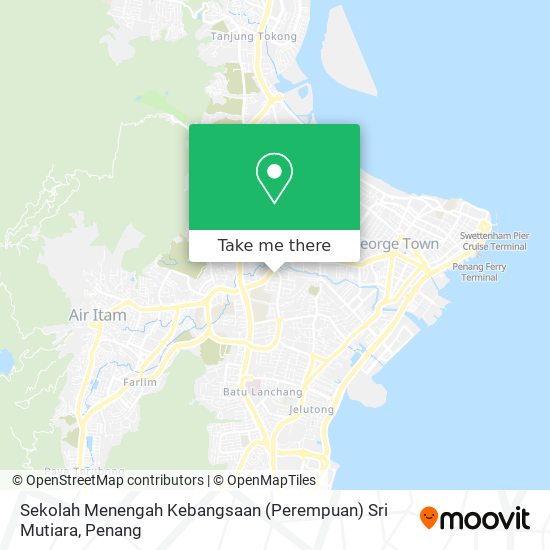 Sekolah Menengah Kebangsaan (Perempuan) Sri Mutiara map