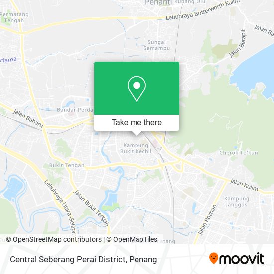 Peta Central Seberang Perai District