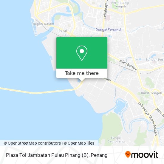 Peta Plaza Tol Jambatan Pulau Pinang (B)