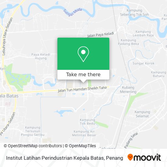 Institut Latihan Perindustrian Kepala Batas map