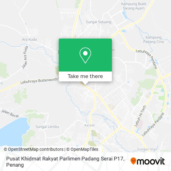 Peta Pusat Khidmat Rakyat Parlimen Padang Serai P17