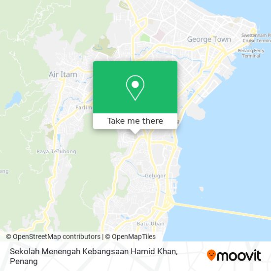 Sekolah Menengah Kebangsaan Hamid Khan map