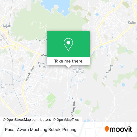 Pasar Awam Machang Bubok map