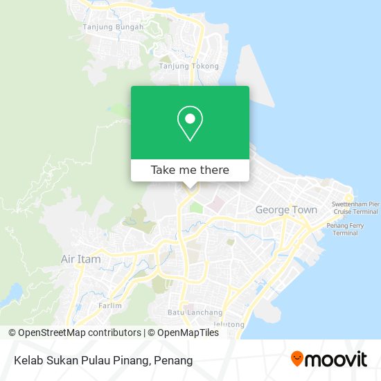 Kelab Sukan Pulau Pinang map